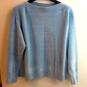 Tommy Bahama light blue sweater.